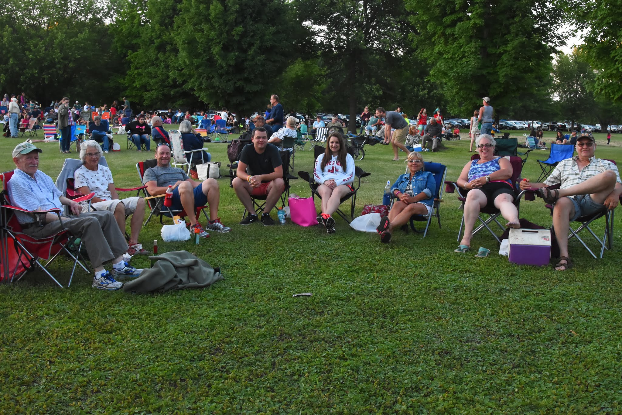 Group relaxing at Knight Point State Park by Raven Schwan-Noble