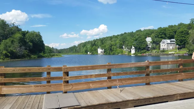 Floating bridge close to Allis Satate Park