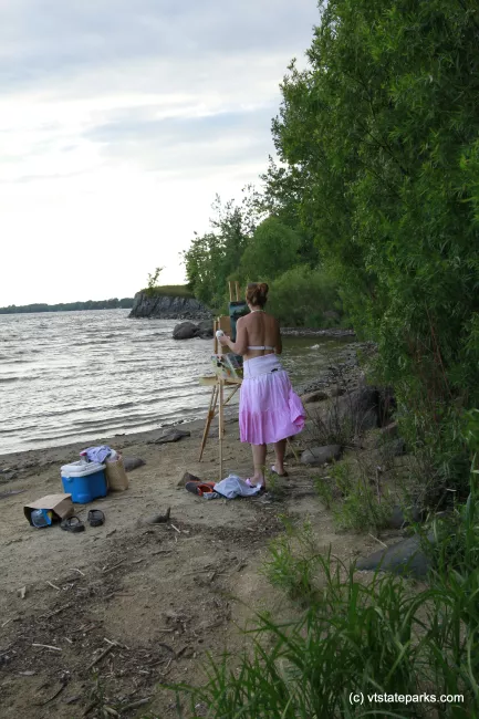 Capturing the beauty of Lake Champlain at Alburg Dunes State Park by Raven Schwan-Noble