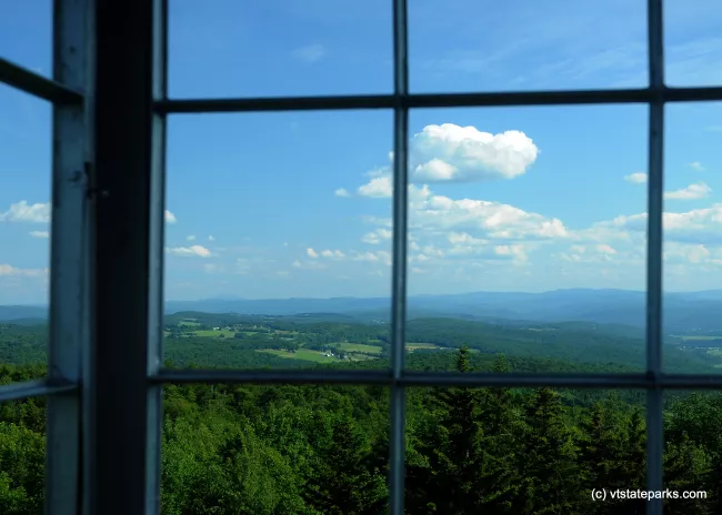 The view from Allis firetower at Allis State Park by Gary Bouchard