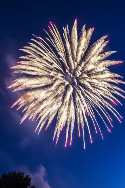 Fireworks from Knight Point State Park by Kristen Jensen
