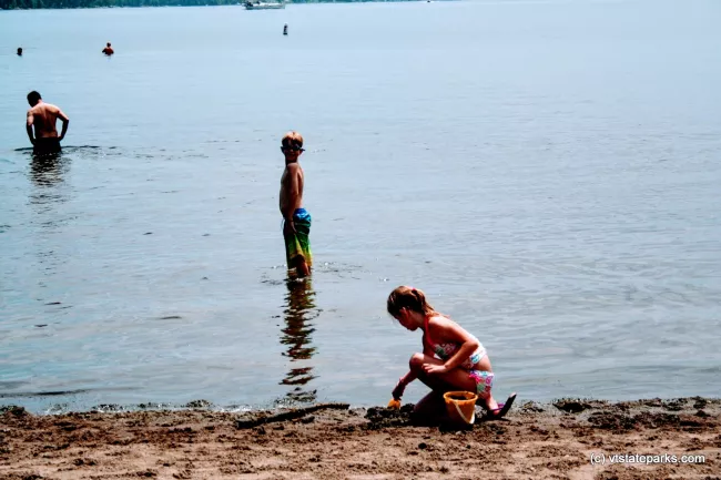 In the water at Knight Point State Park