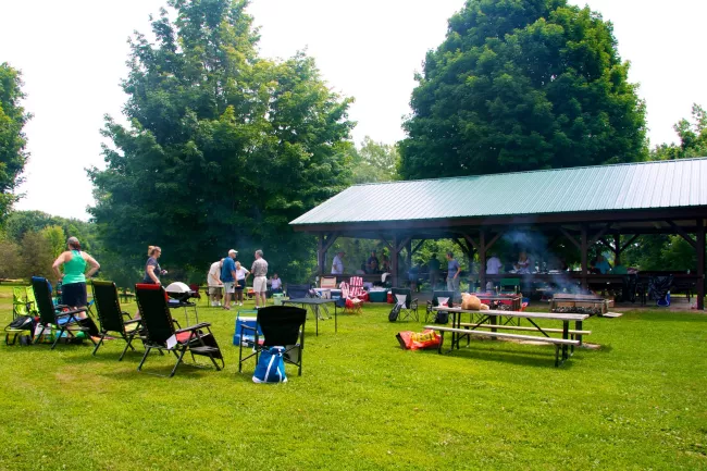 Nice place for a party at Knight Point State Park by Amy Chess
