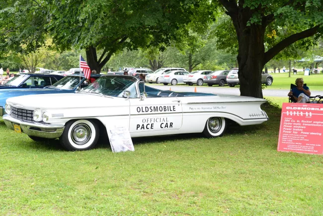 Antique Oldsmobile at Knight Point State Park by Raven Schwan-Noble