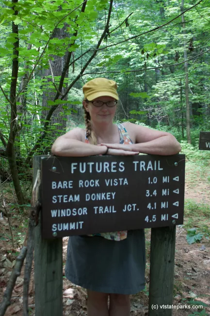 Great detailed sign at Mt Ascutney State Park by Tara Schatz