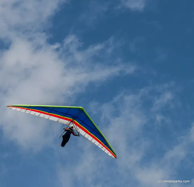 Hand gliding is very popular at Mt Ascutney State Park by Tara Schatz