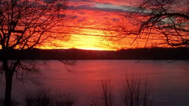 A fiery Knight Point State Park sunrise by Mark Pidgeon.