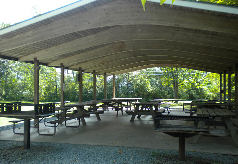 Bomoseen State Park pavilion