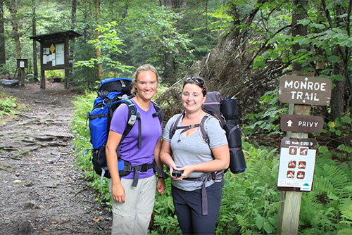 Ready to go on the Monroe Trail at Camel's Hump State Park (photo credit: Paul Carney)