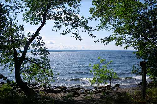 A view of Lake Champlain