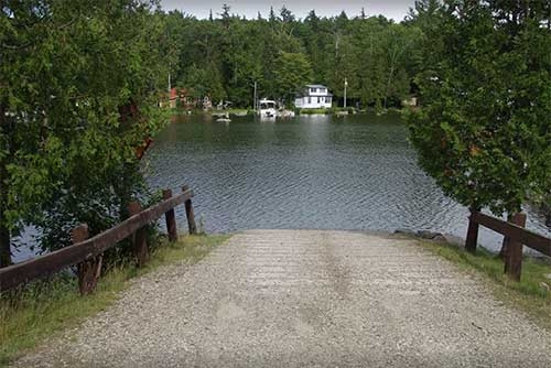 The boat launch at Maidstone State Park