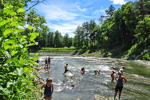 Playing in the river at Quechee State Park (photo credit: Paul Detzer)
