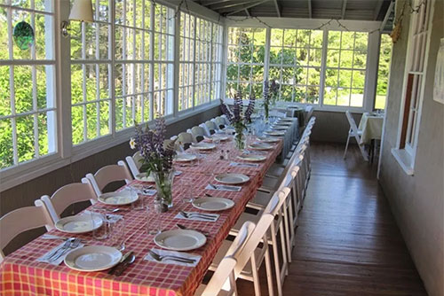 The dining room at Seyon Lodge State Park