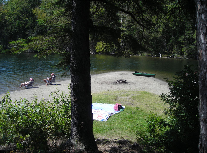 Enjoying a summer afternoon at Molly's Falls Pond