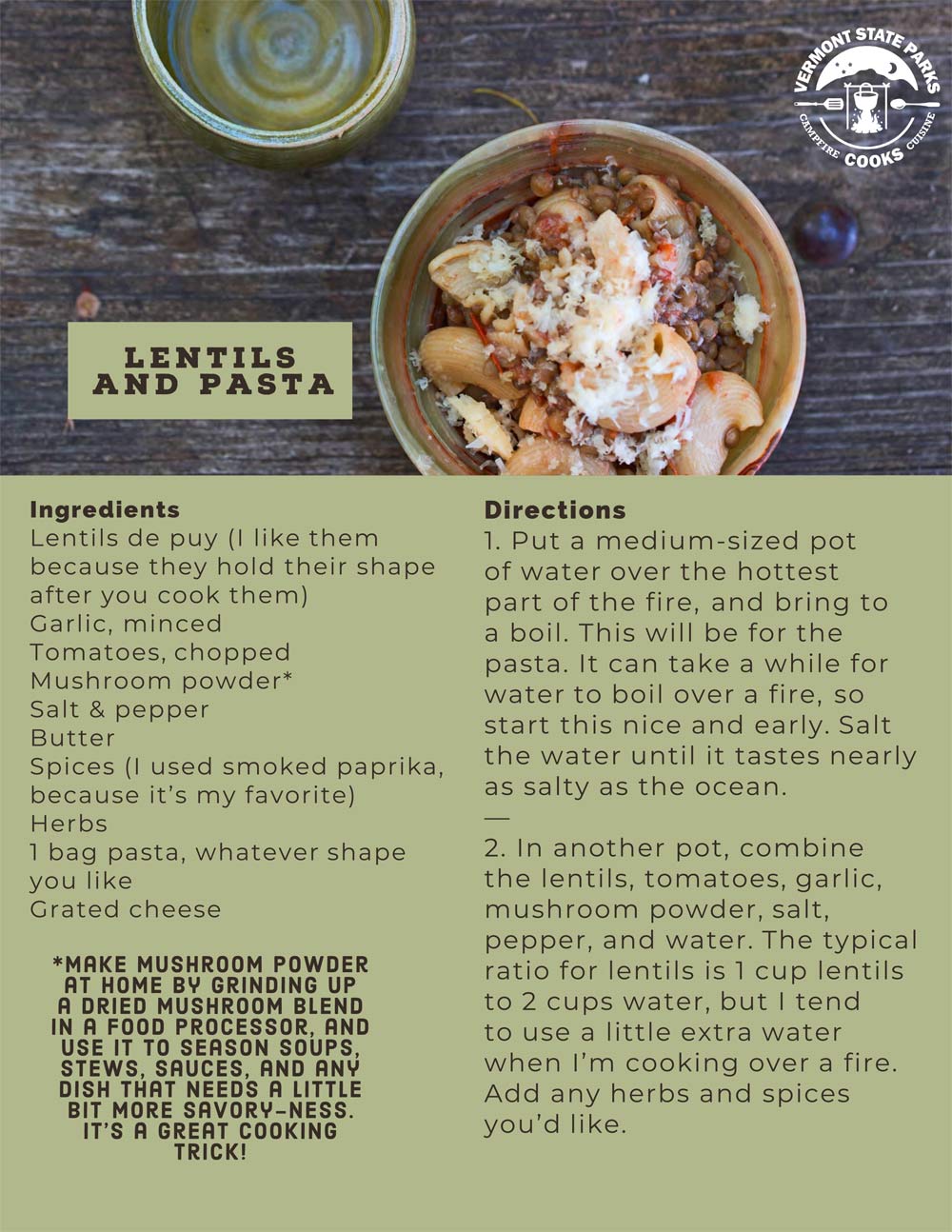 Lentils & Pasta
