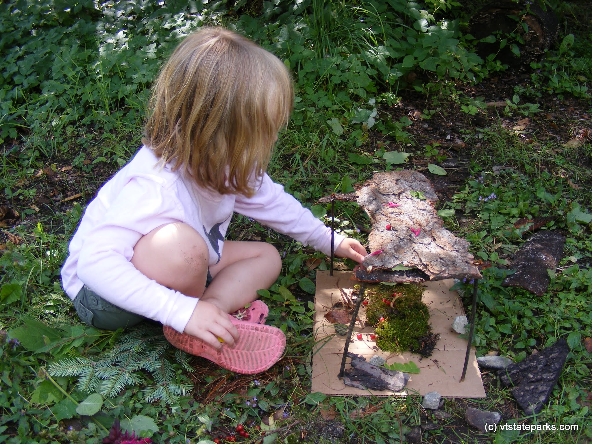 Making a ferry house at Stillwater State Park
