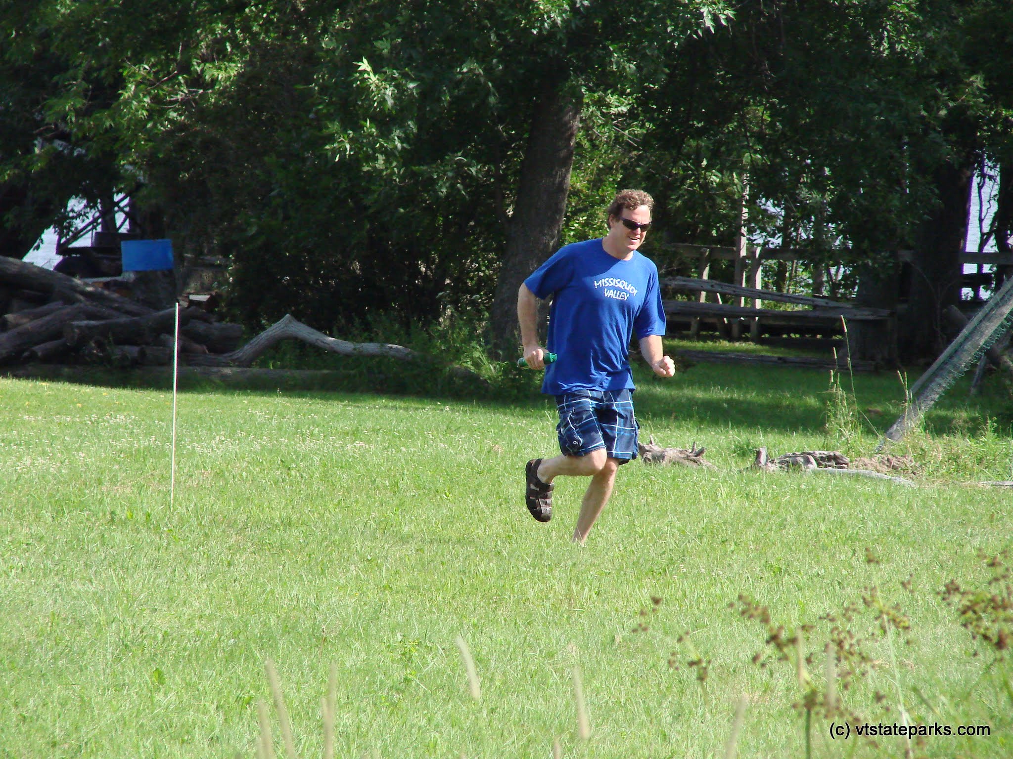 Running at Knight Island State Park by Sara Hayes