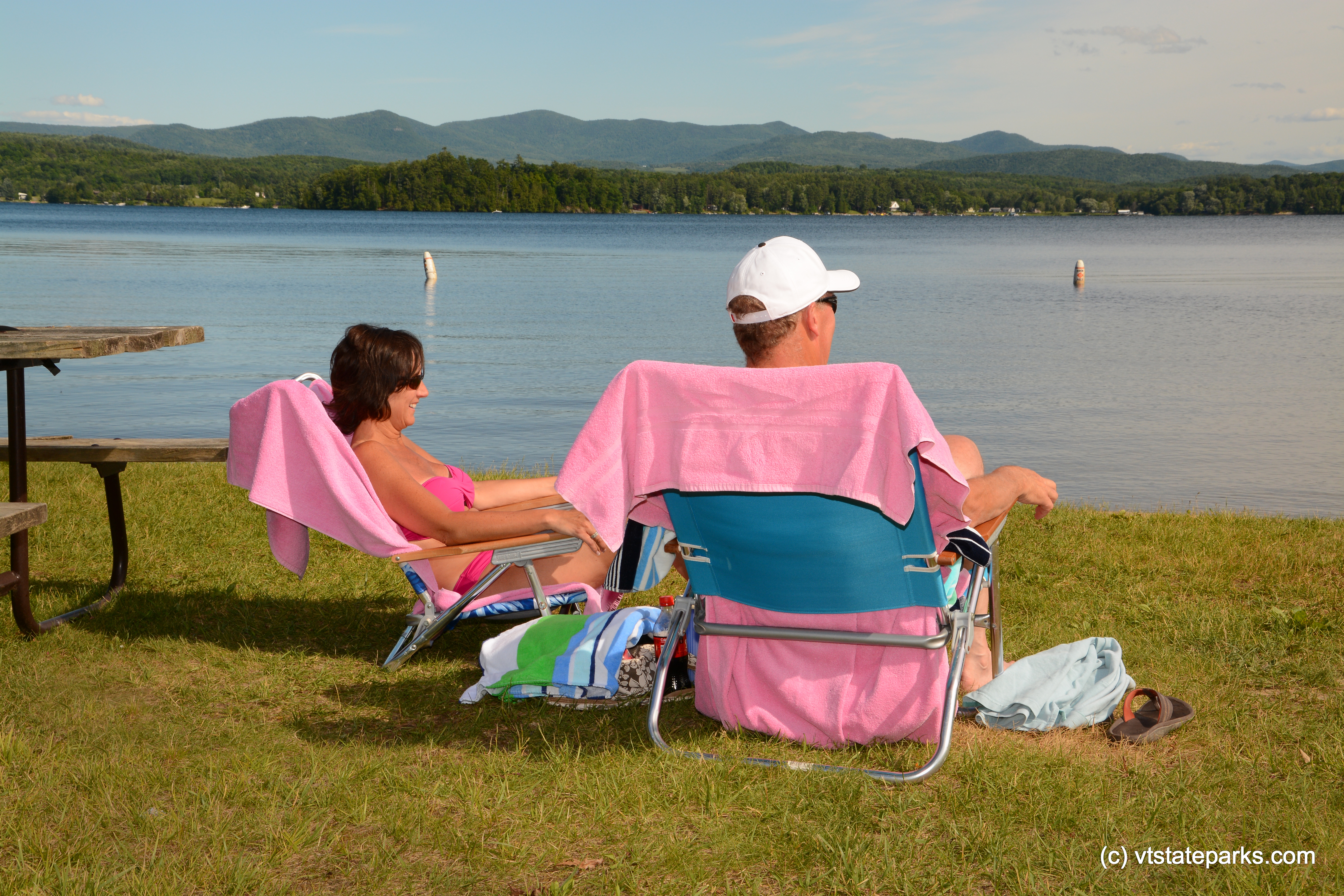 Thinking of going swimming? at Bomoseen State Park by Gary Bouchard