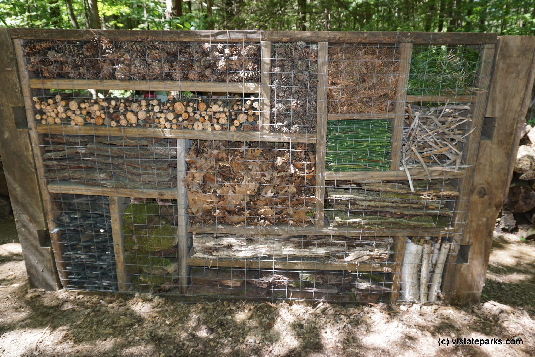 The Mondrian Insect Hotel at Niquette Bay State Park by Jessica Clarke