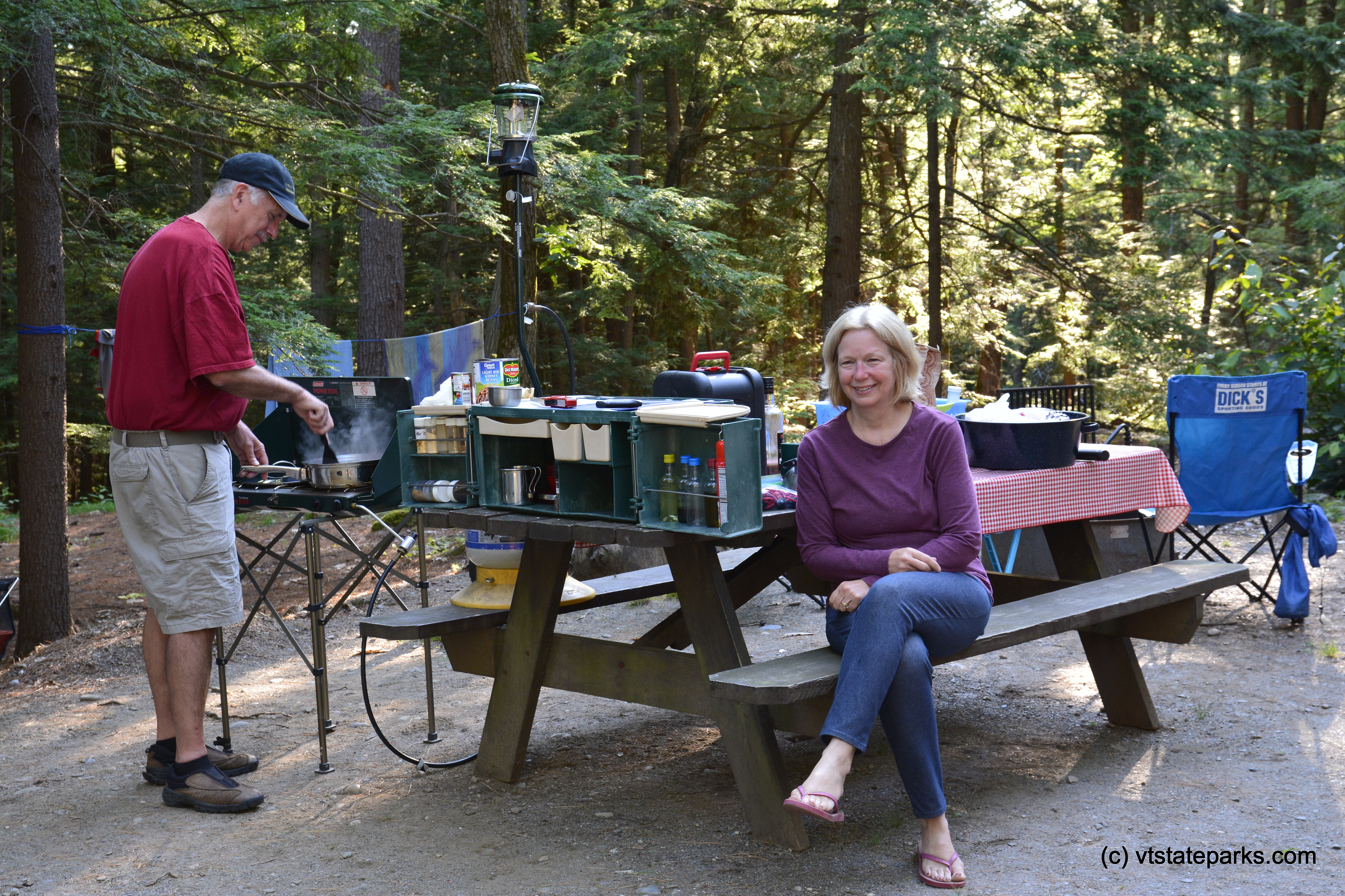 What's for supper at Fort Dummer State Park by Bill Steele