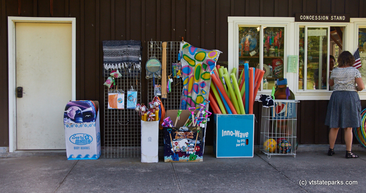 Look at the cool things to purchase at Branbury State Park's concession stand by Mike Conley