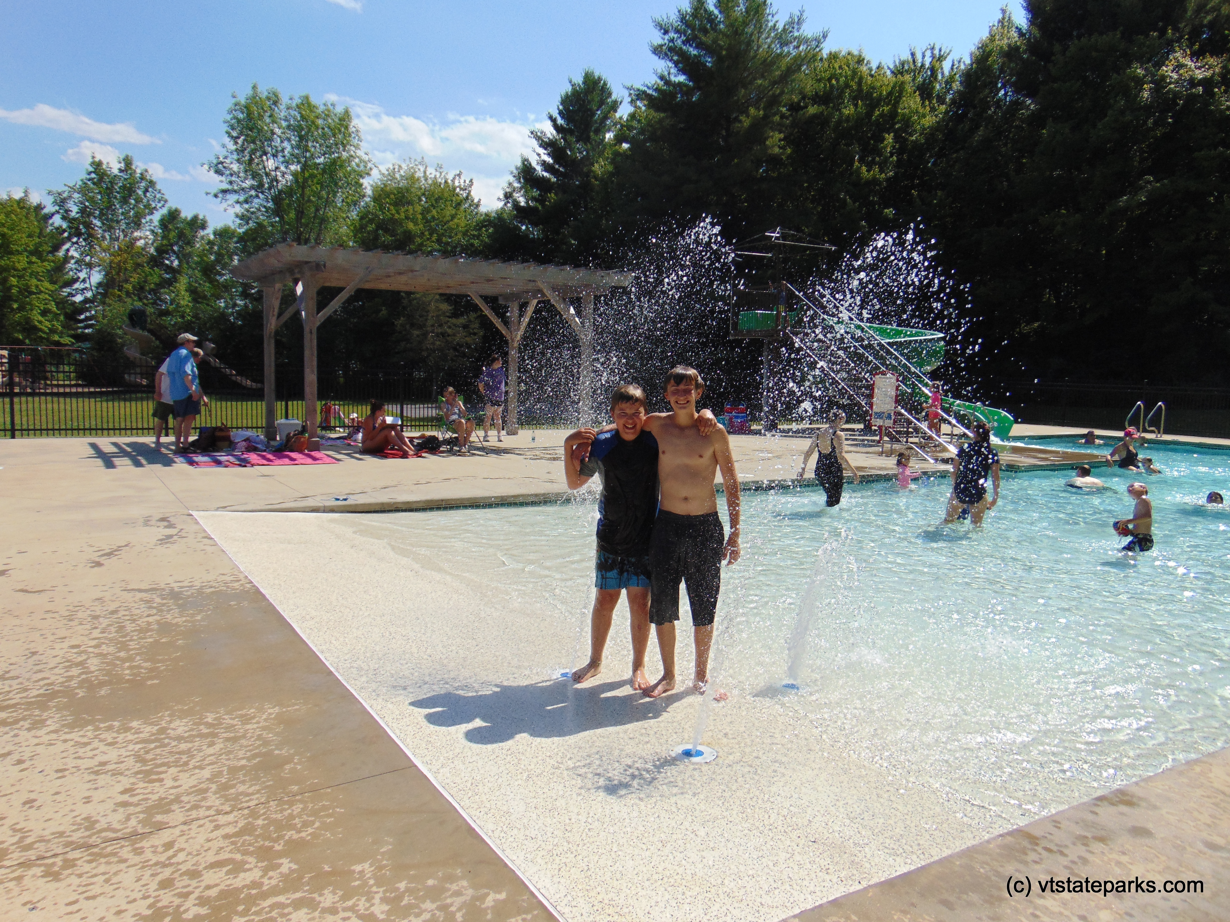 Friends smile for the camera at Button Bay State Park by Belinda Lafountain