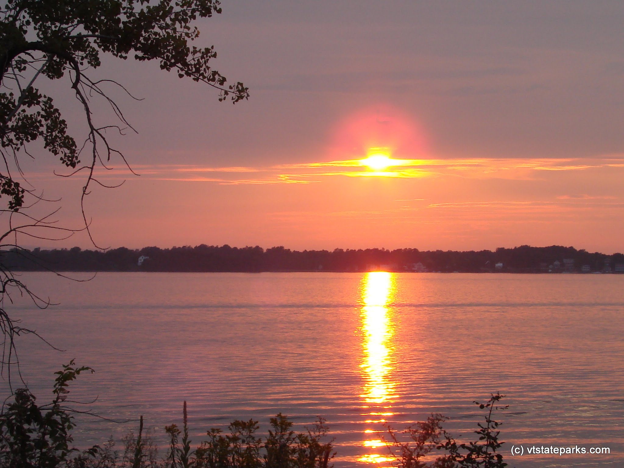 Sunset on Knight Island State Park