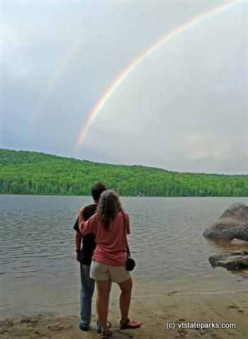 Rainbow at Ricker Pond State Park