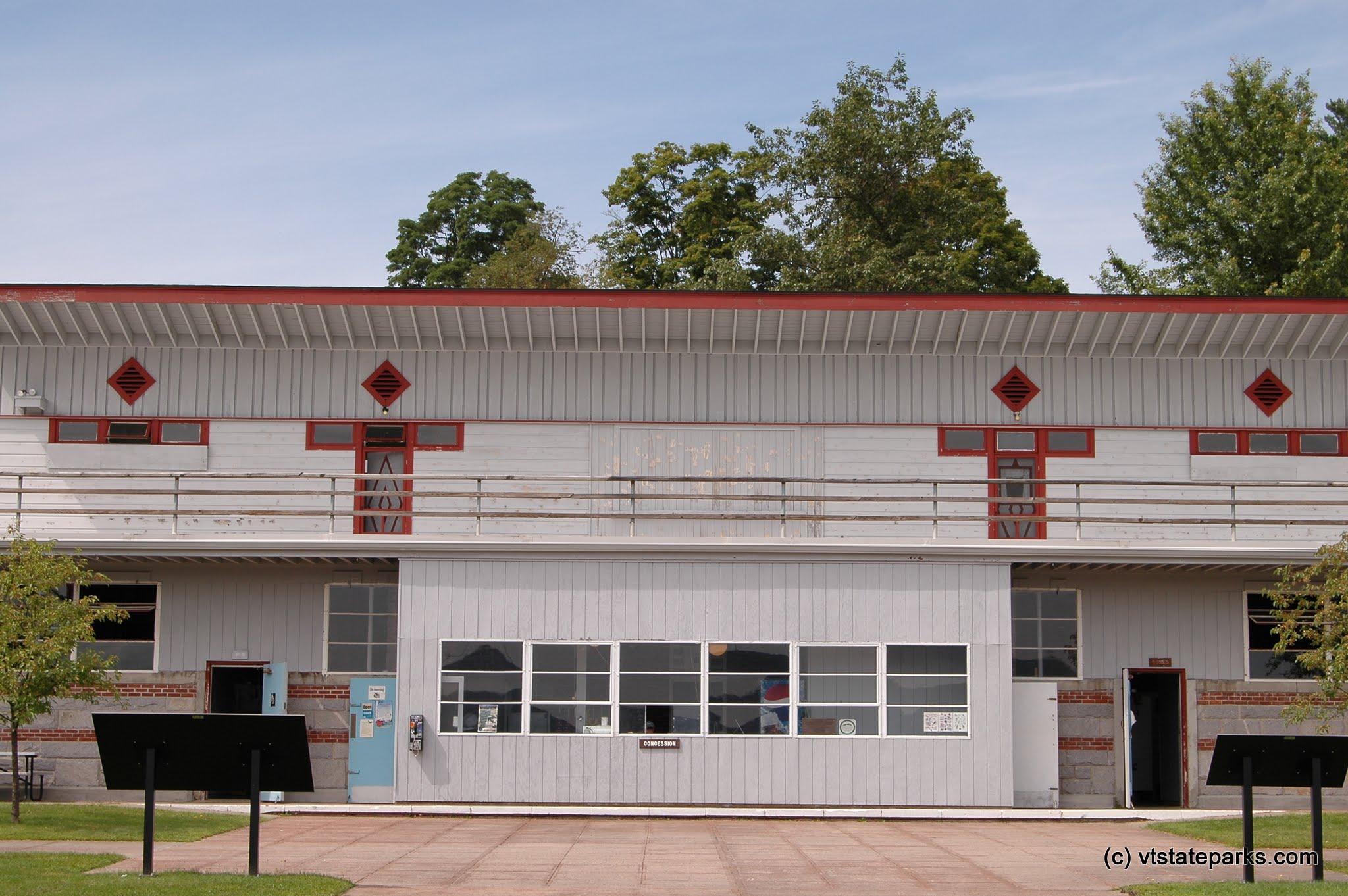 The concession stand at Crystal Lake State Park