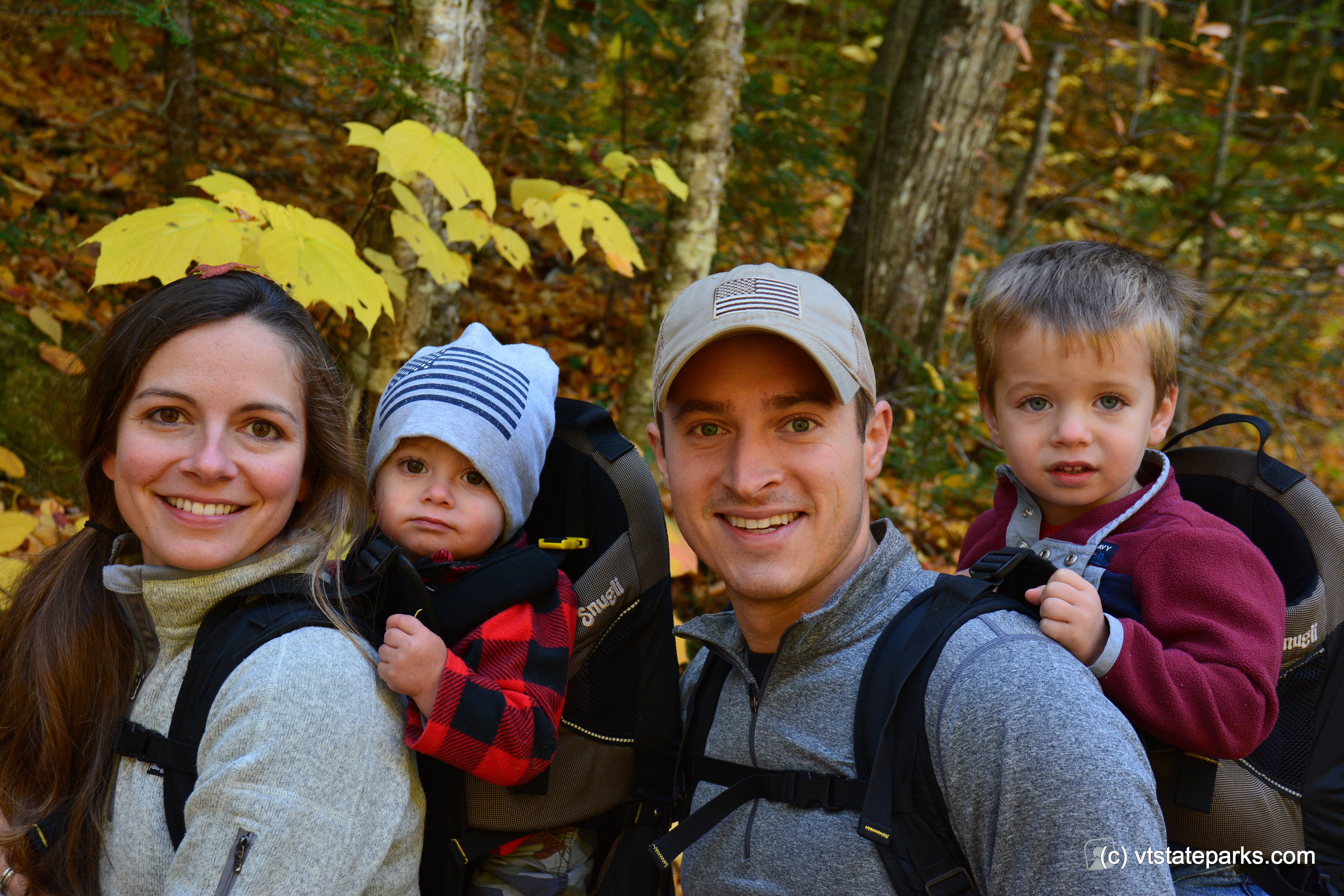 A family smiles for the camera during the Adventure Race 2016 at Jamaica State Park by Bill Steele