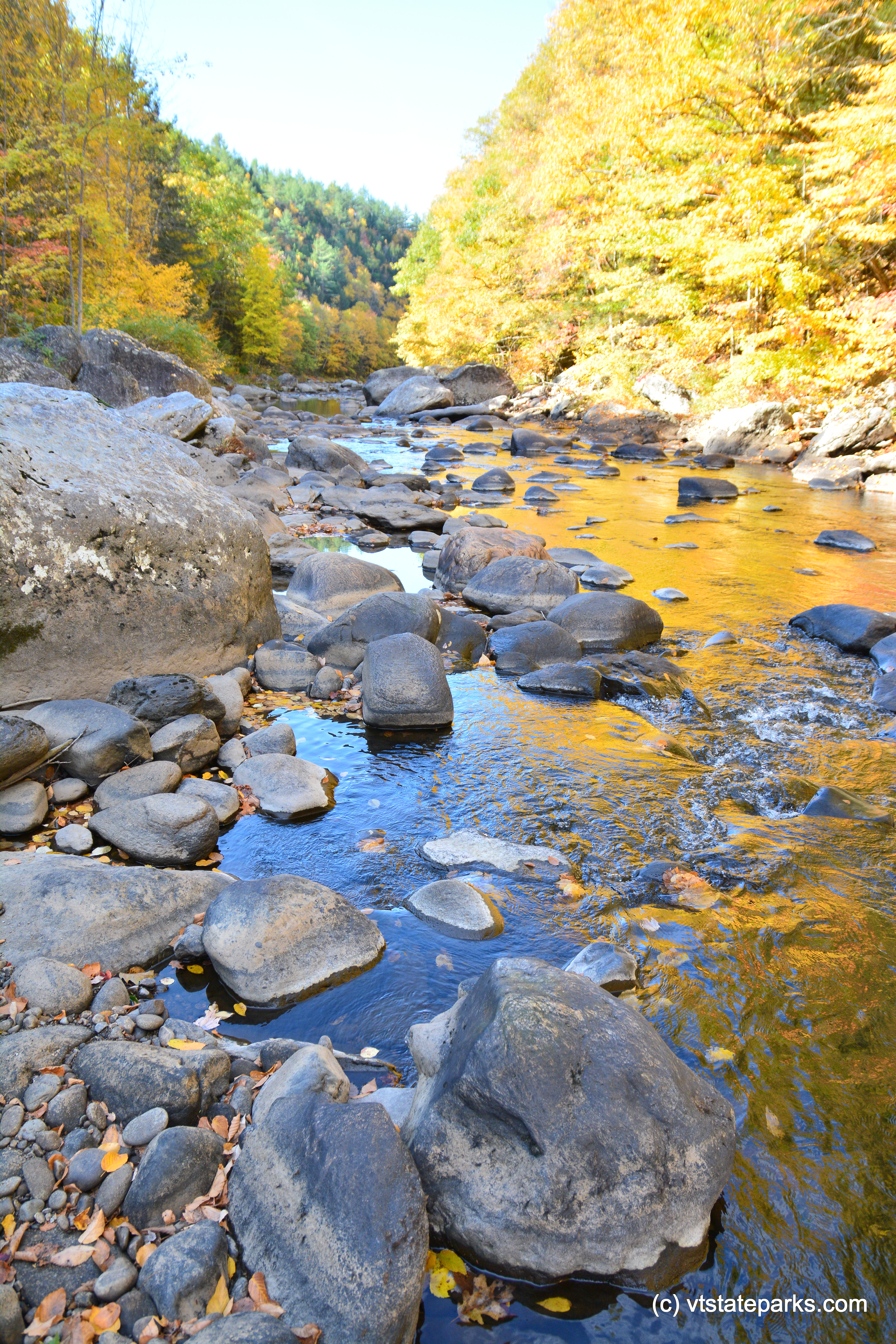 Rocks in the West River at Jamaica State Park by Bill Steele
