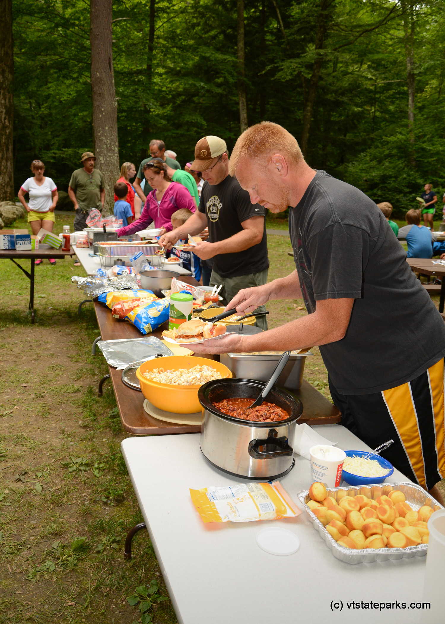 OK, ready, eat at Emerald Lake State Park by Gary Bouchard