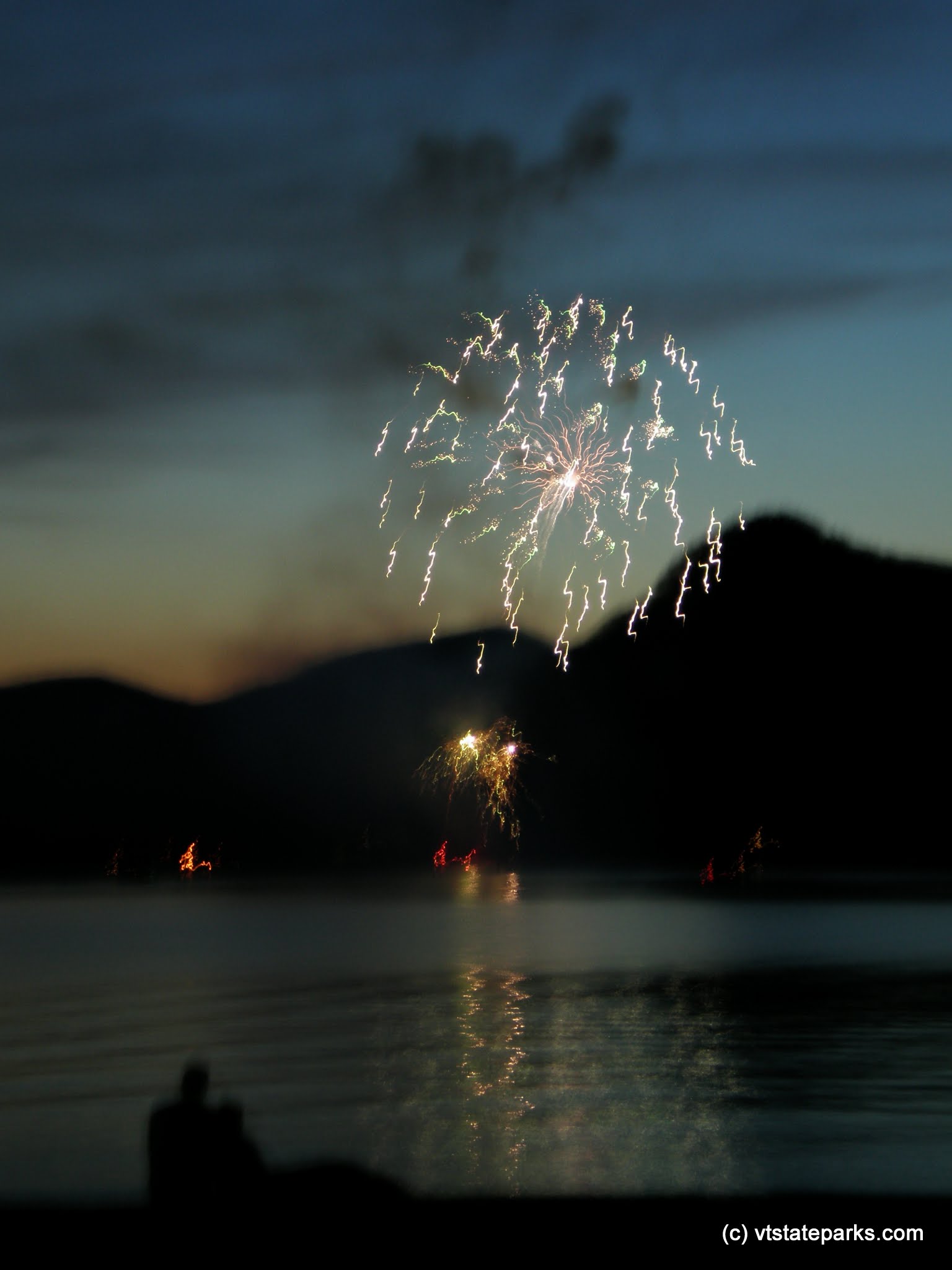 Fireworks seen from Boulder Beach State Park