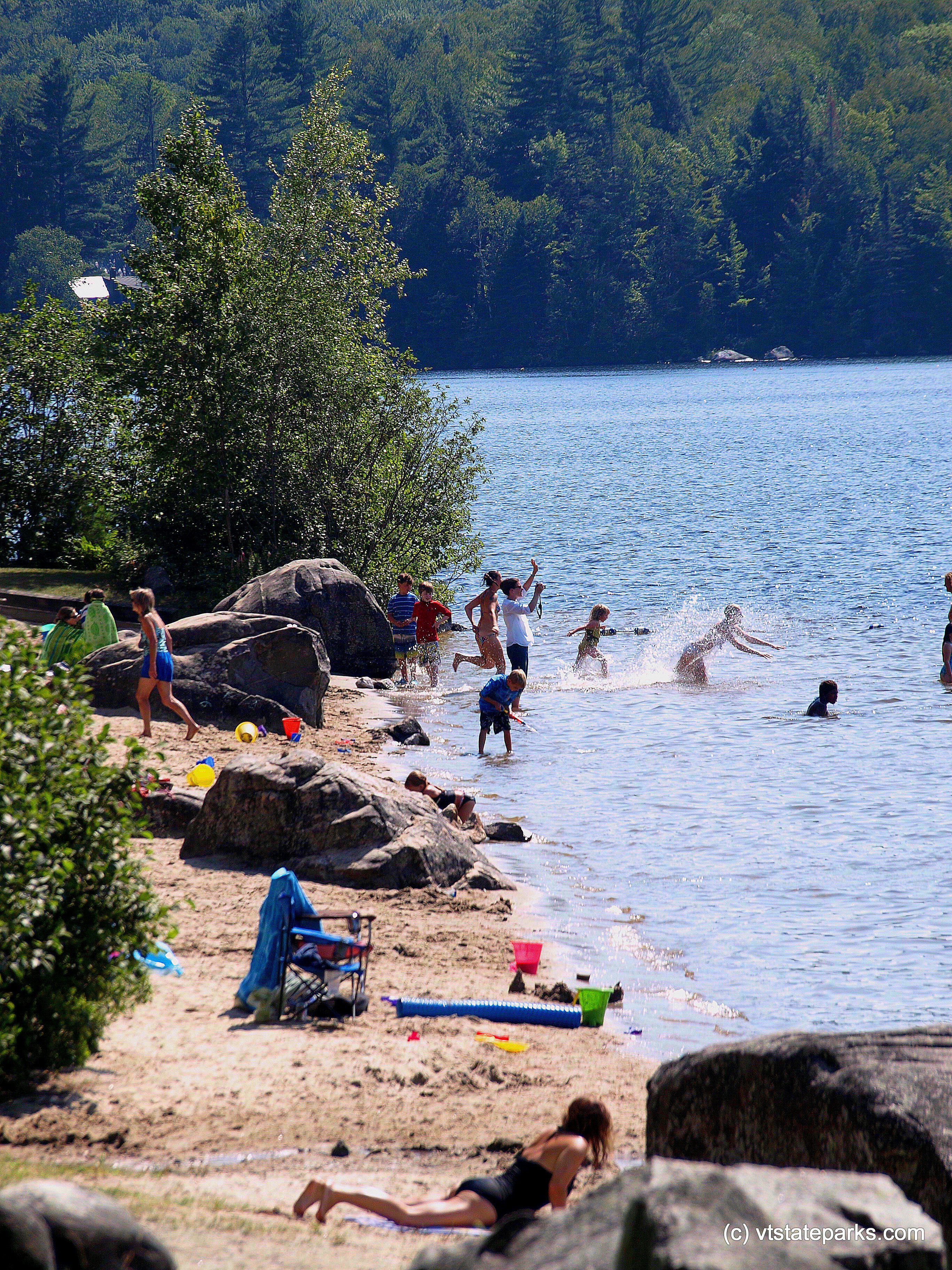 Sunning and splashing at Boulder Beach State Park by Matt Parsons
