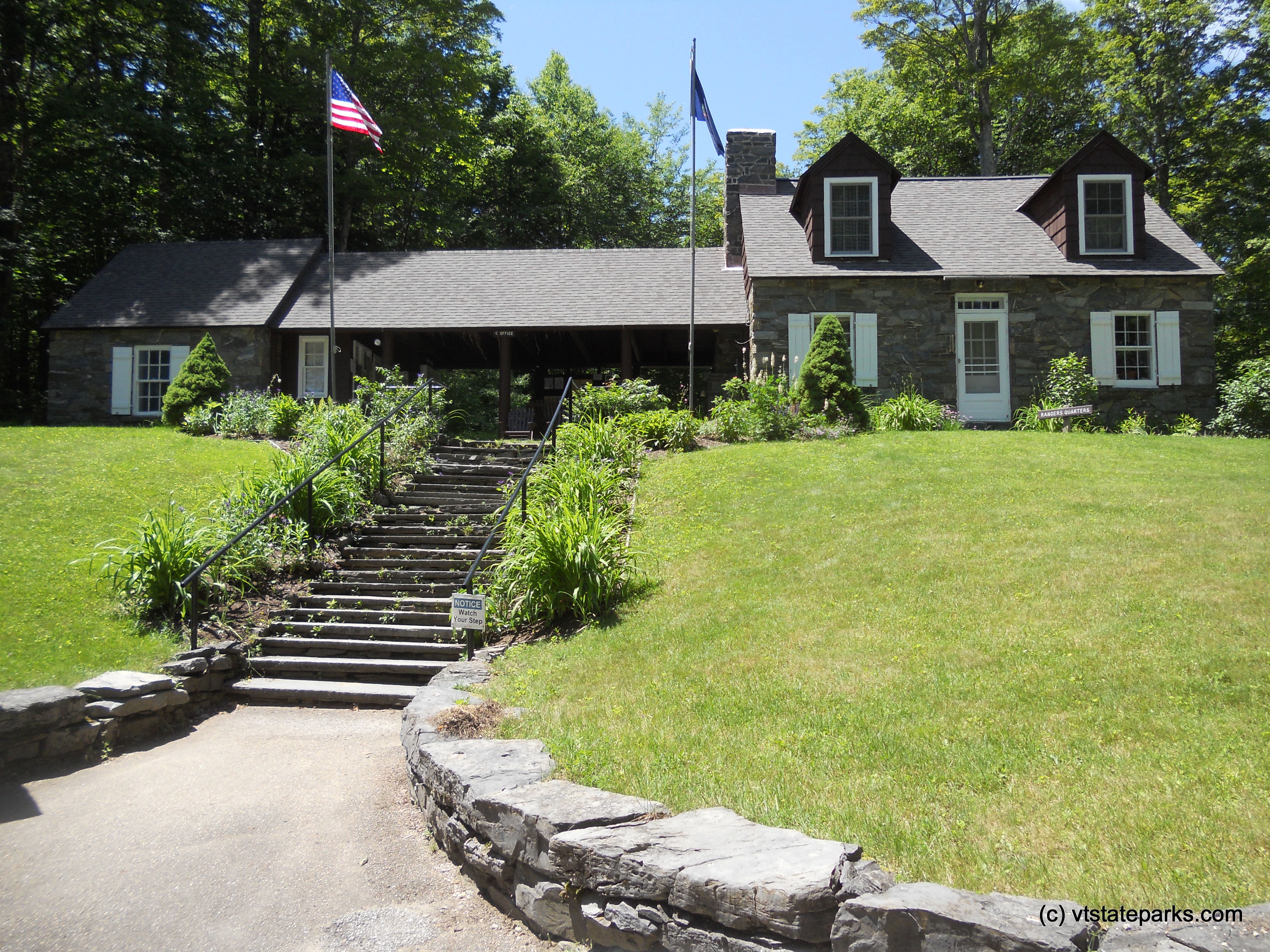 Contact station and ranger quarters at Gifford Woods State Park by Paul Carney