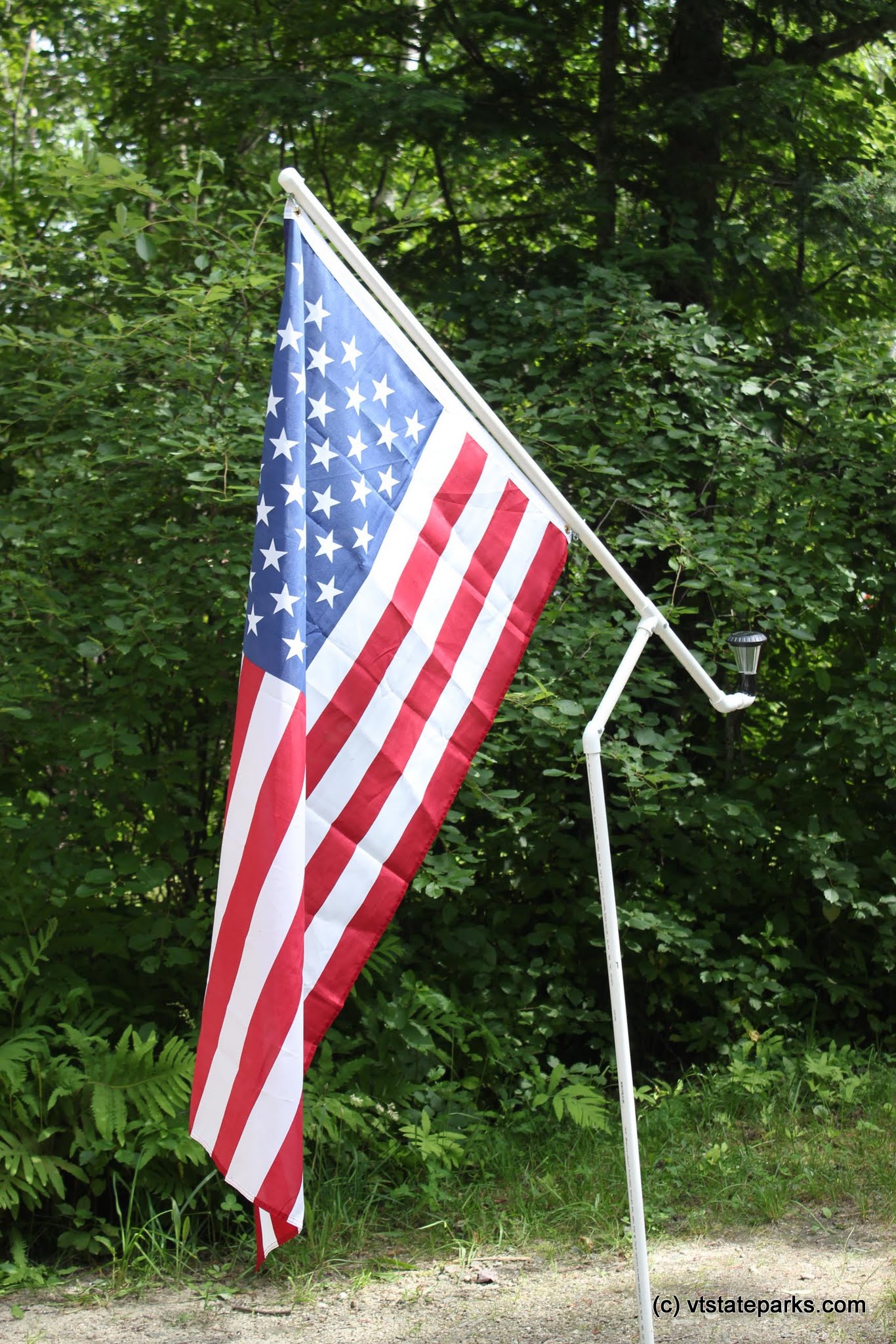 Camper's flag pole at Stillwater State Park