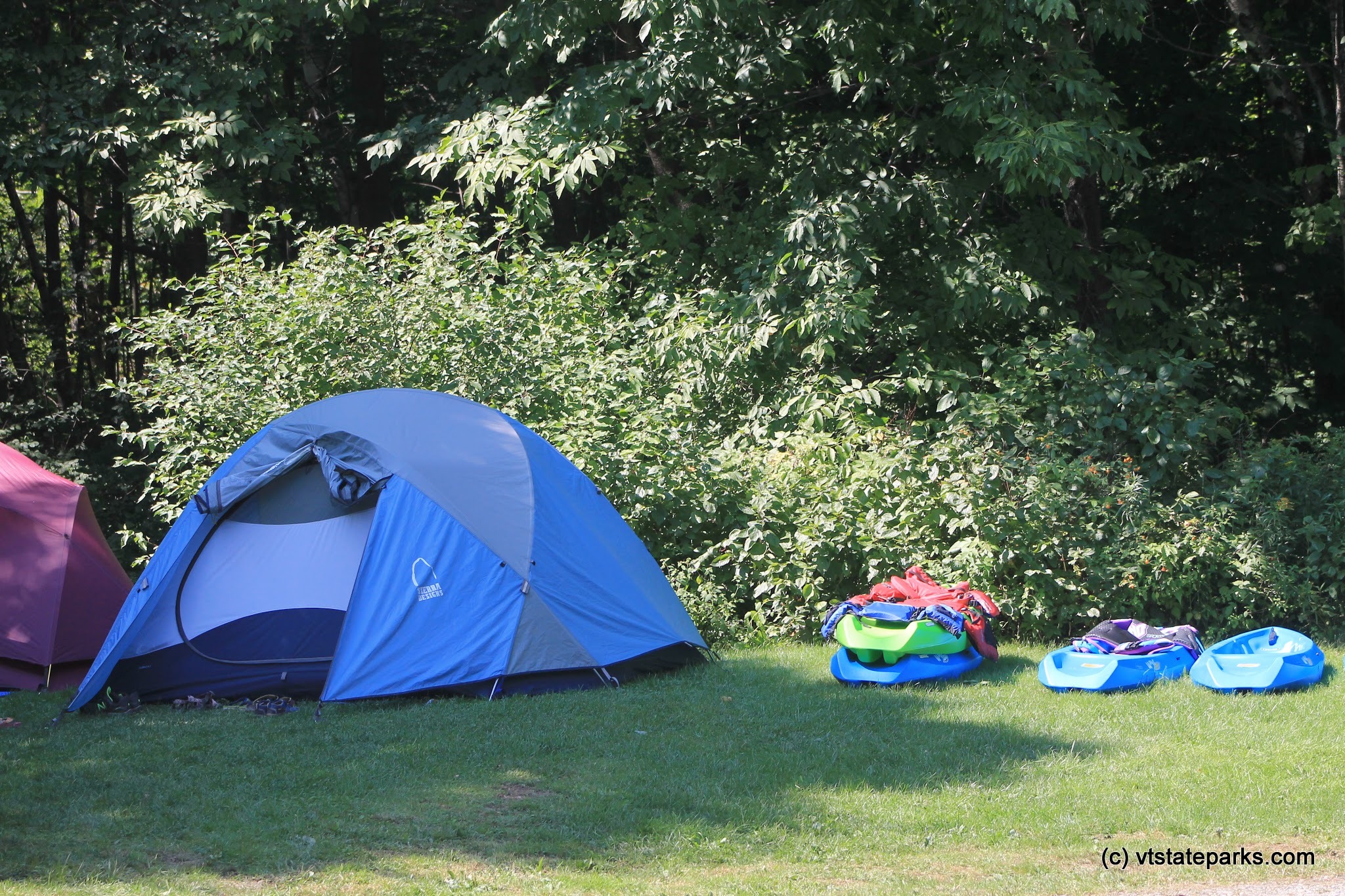 Just a nice camp site at Elmore State Park by Joanne Pereira