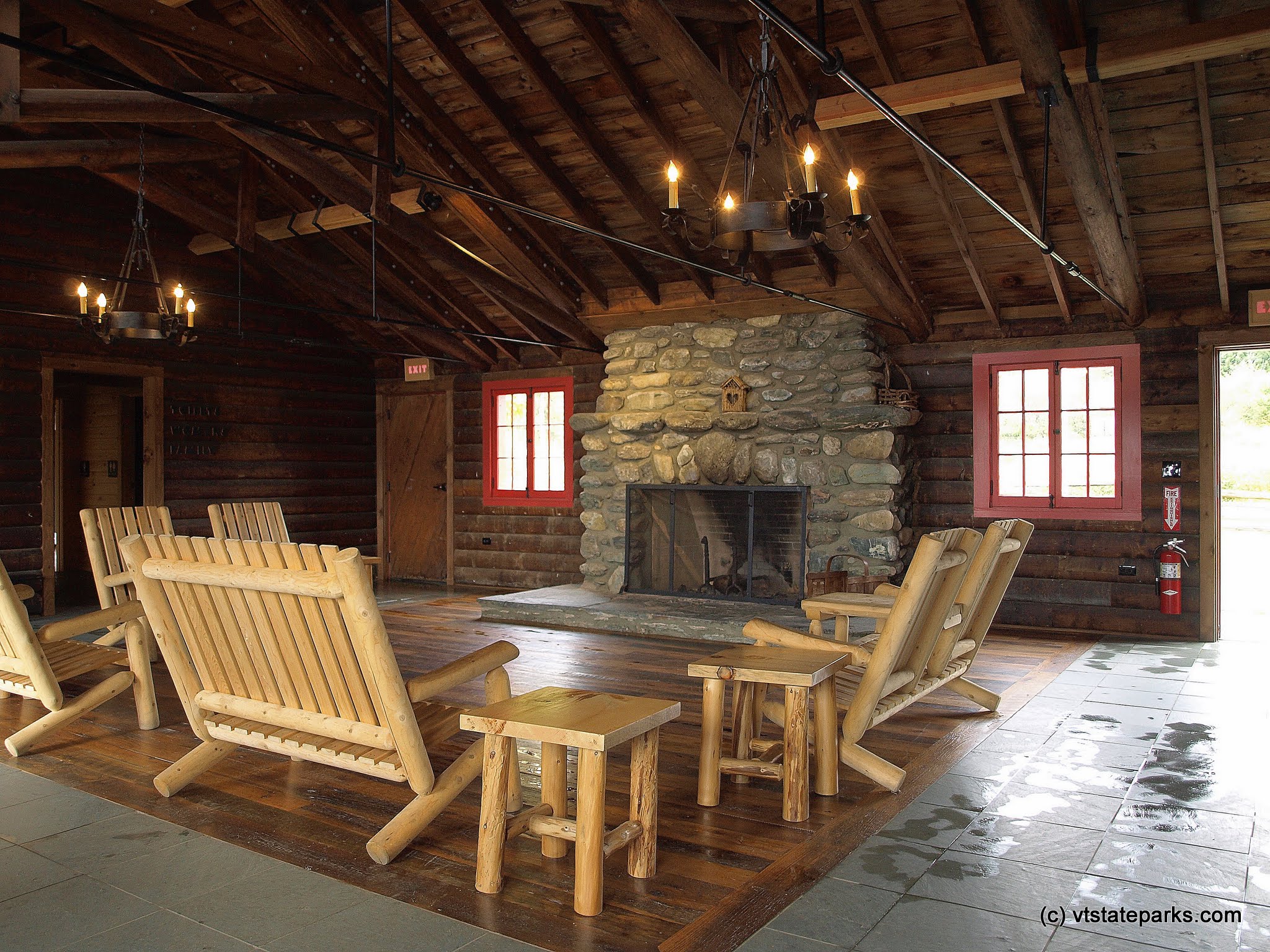 Interior of the Beach House at Elmore State Park by Matt Parsons