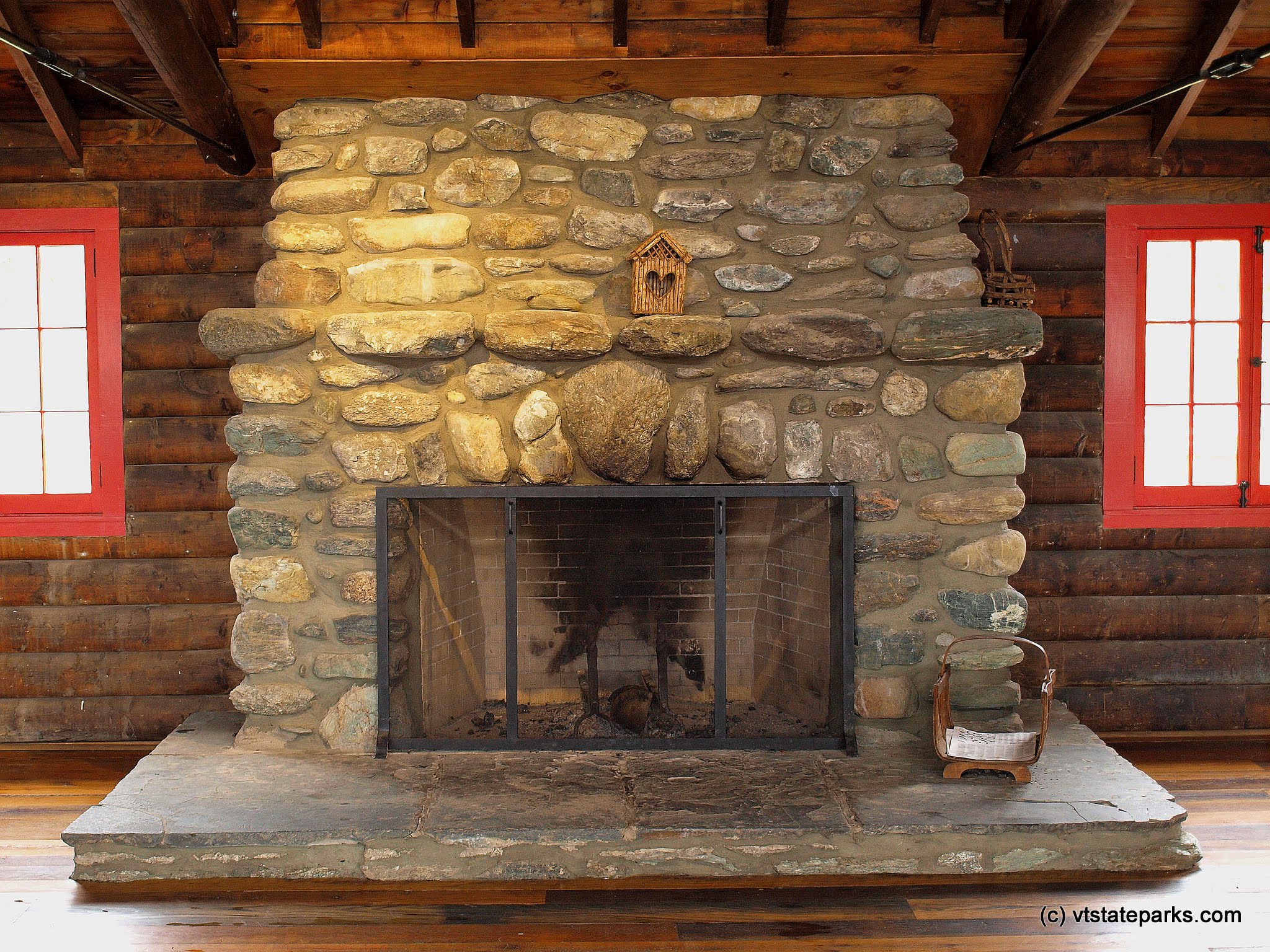 Beach House fireplace at Elmore State Park by Matt Parsons