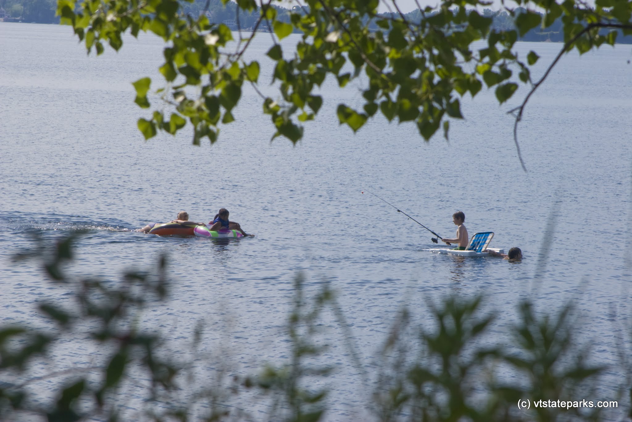 Fishing and floating at Knight Island State Park