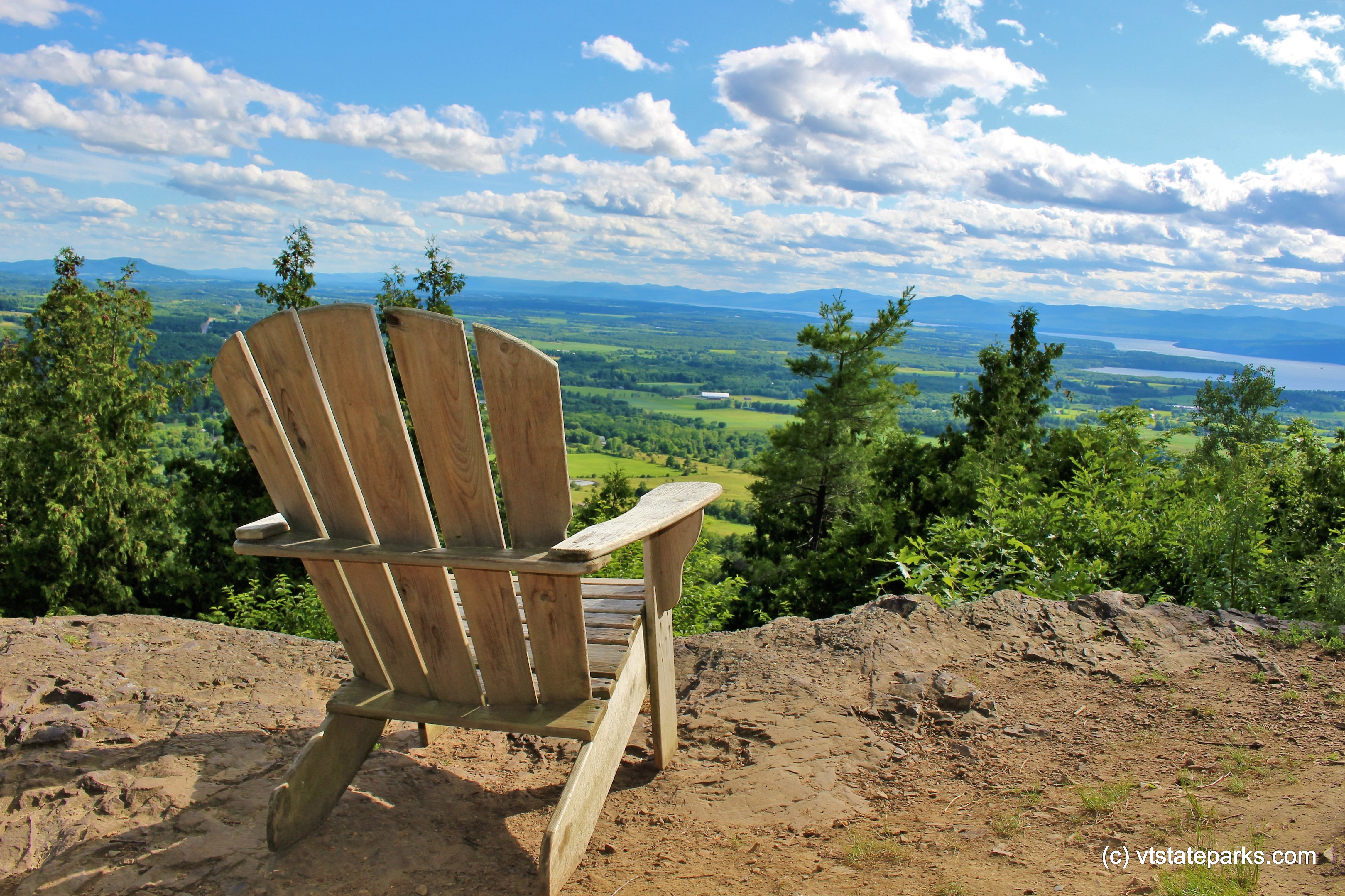 What a place to sit at Mt Philo for the view by Olivia Wolf
