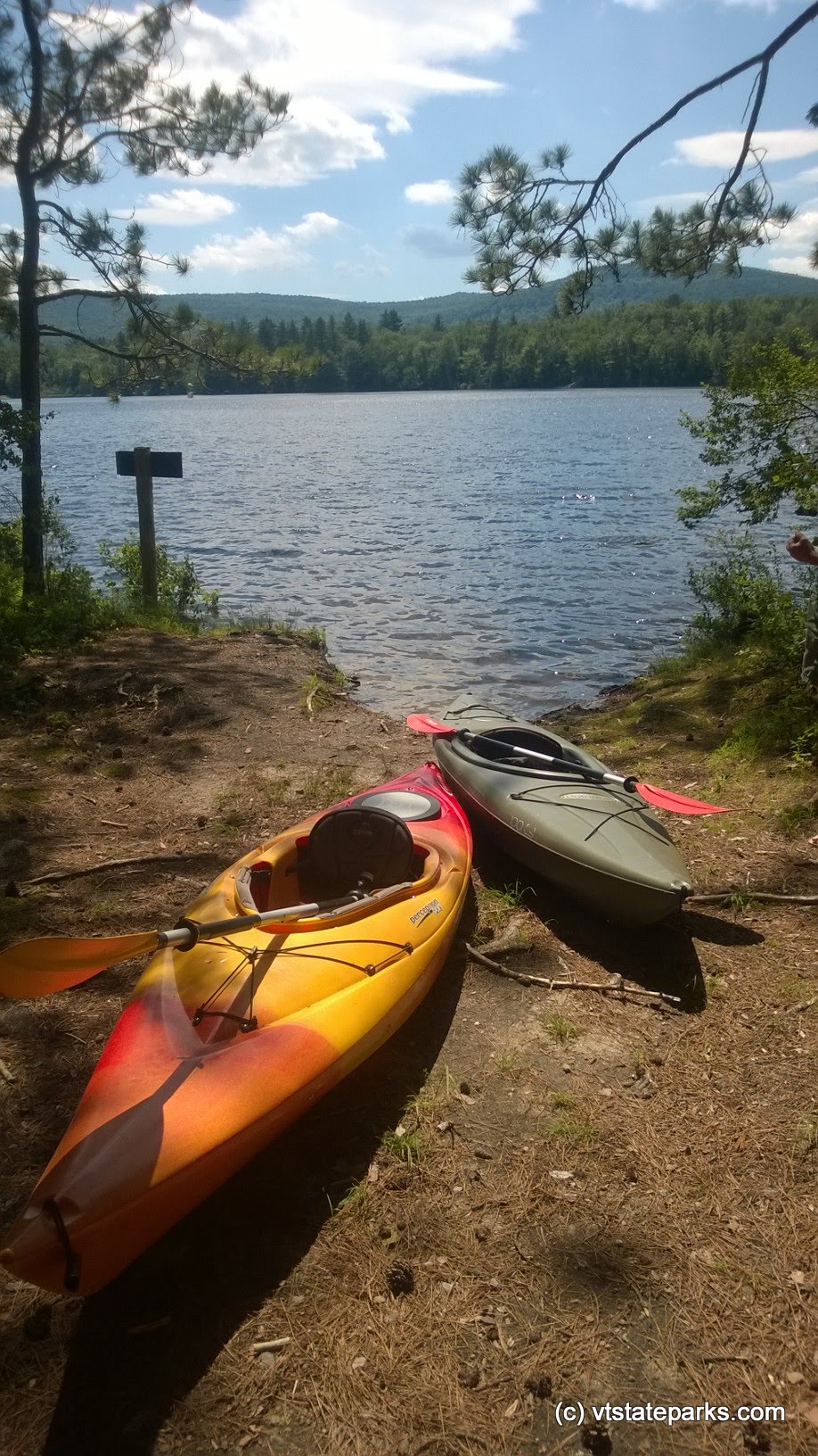 Kayaks waiting to go at Brighton State Park by Matt Parsons