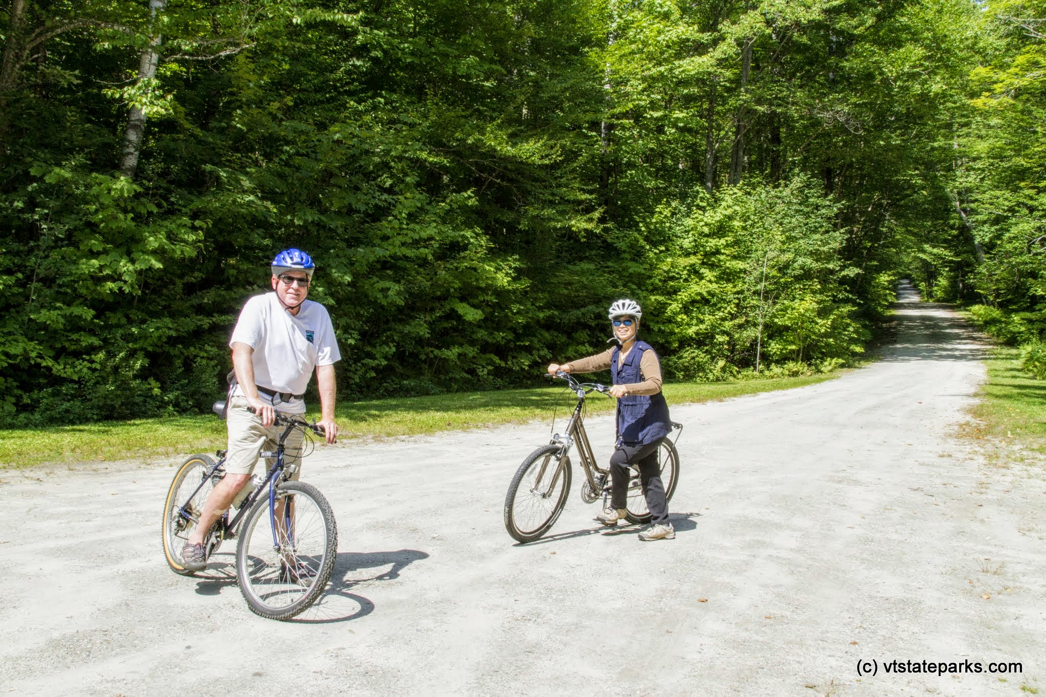 Riding bikes at New Discovery State Park by Julie Nichols