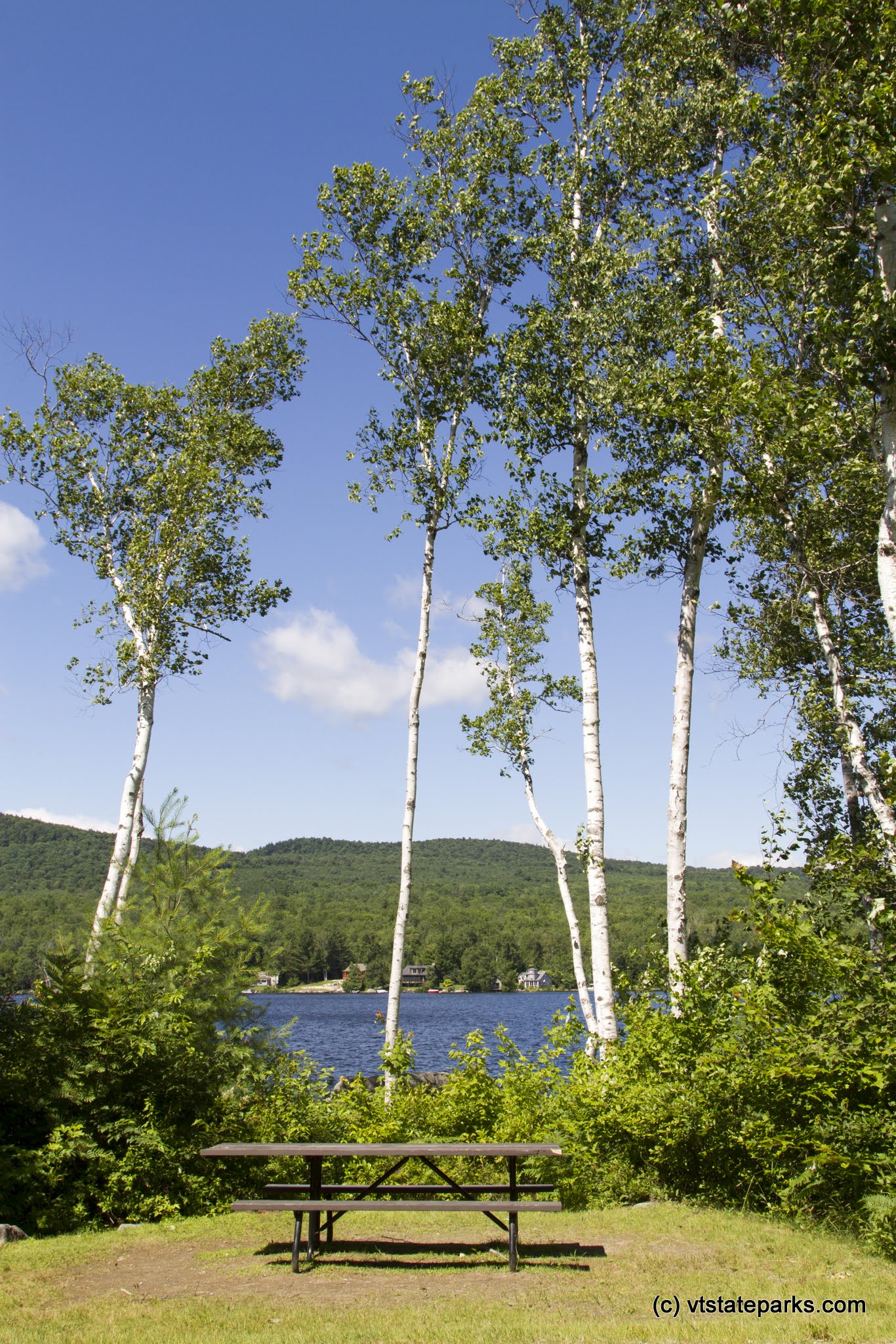 Picnic spot by Lake Groton at Boulder Beach State Park by Karalyn Mark