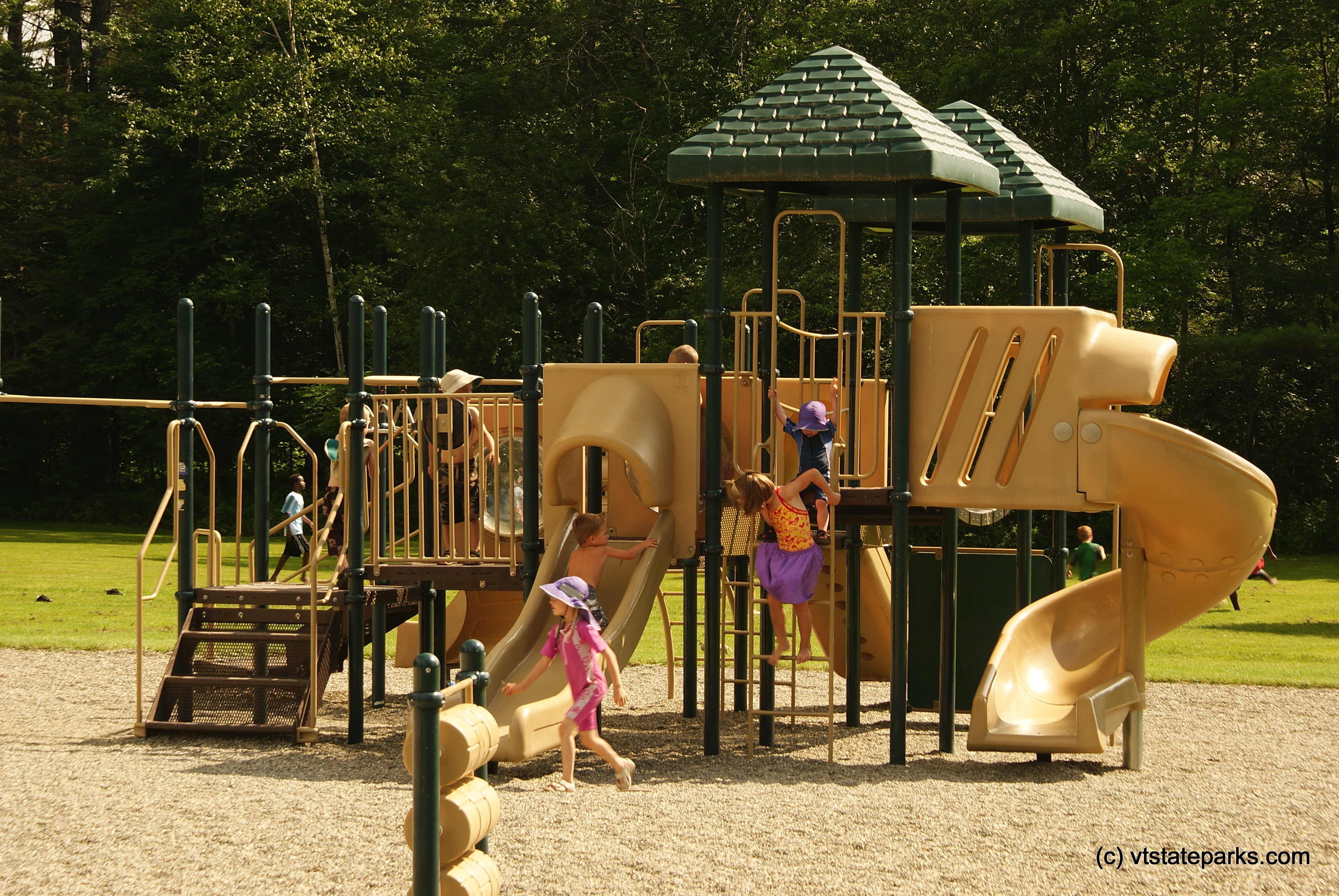 Playground at Camp Plymouth State Park by James La Morder