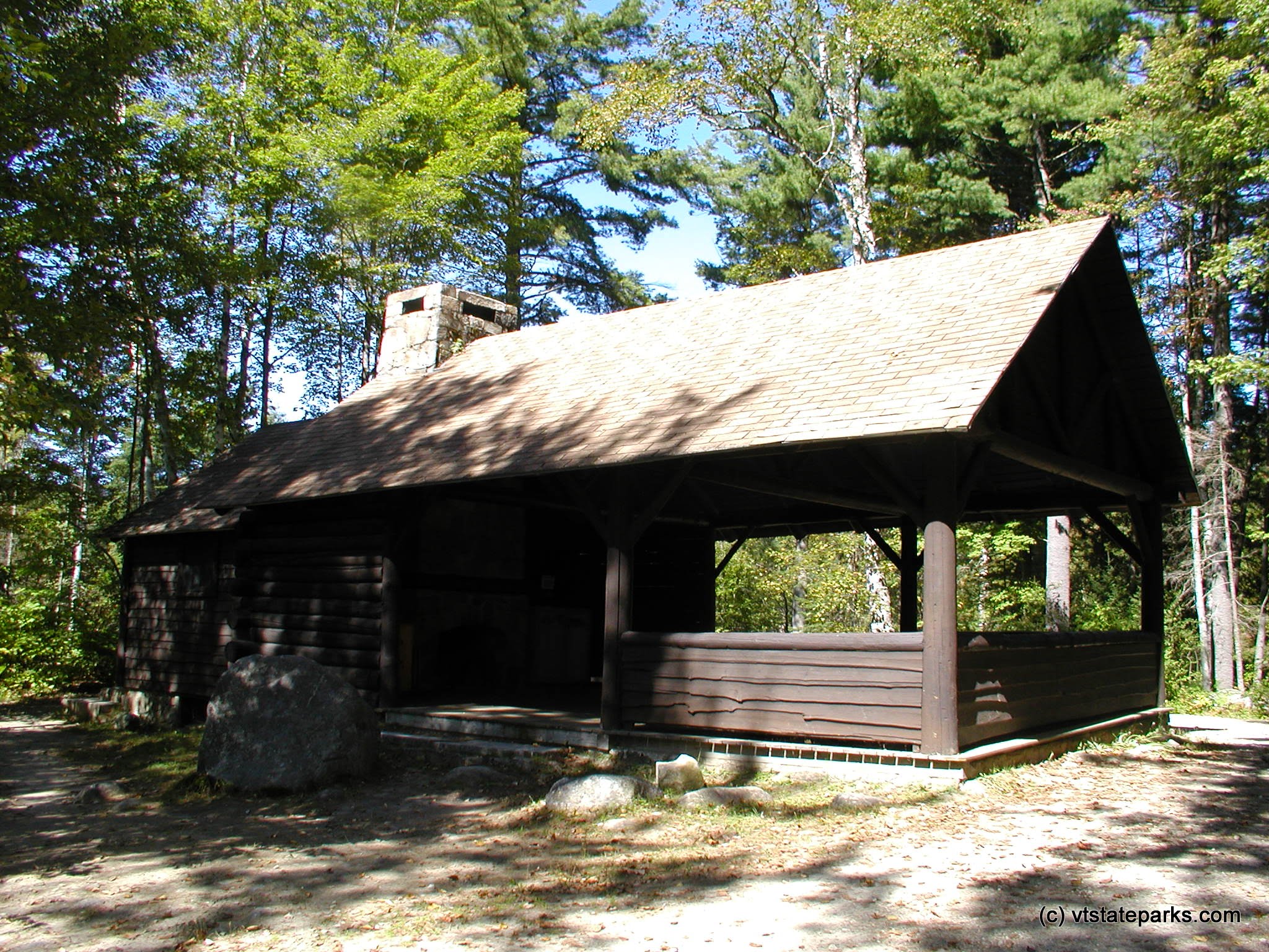 Pavilion is not rented out but events from the park sometimes happen here at Ricker Poind State Park