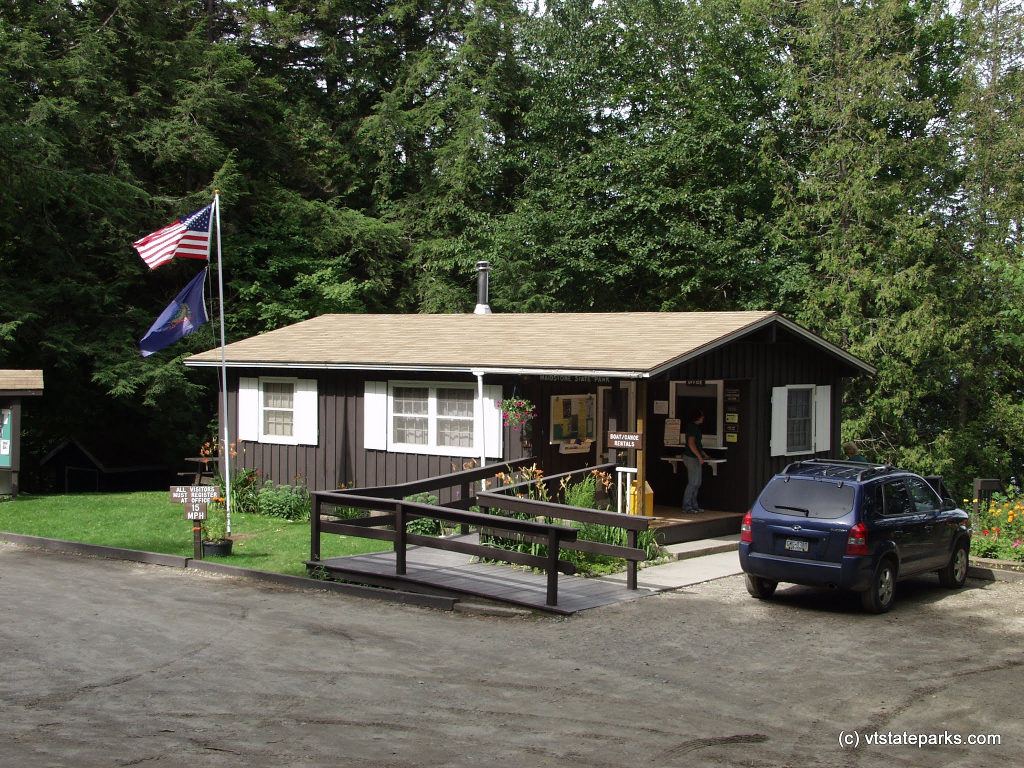 Contact station at Maidstone State Park