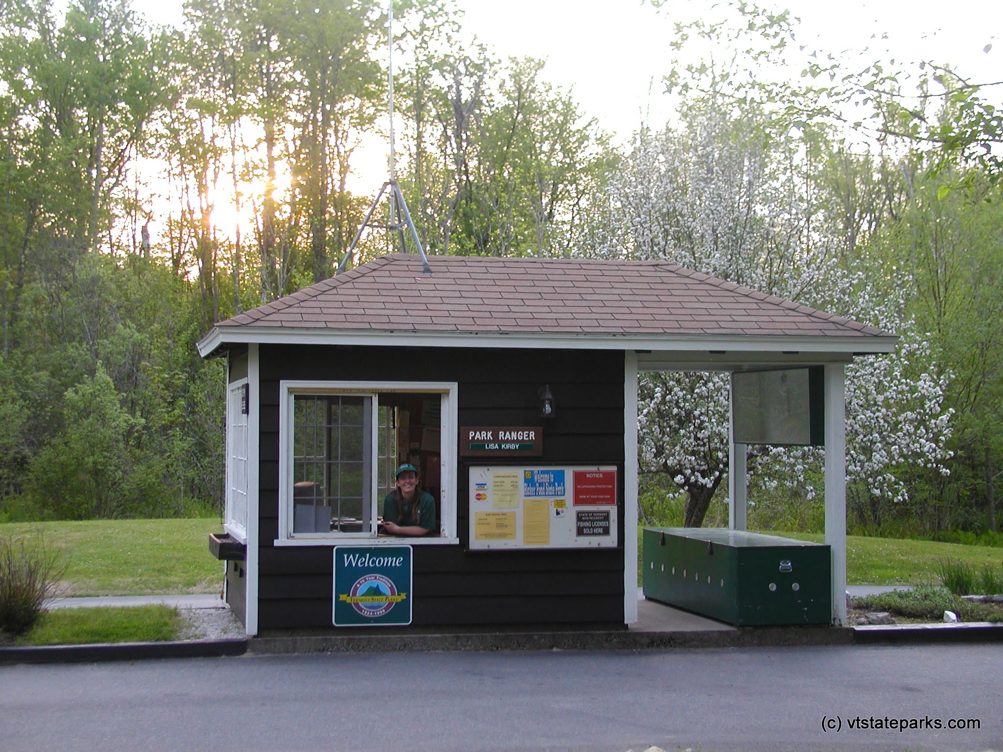 Ranger station at Ricker Pond State Park