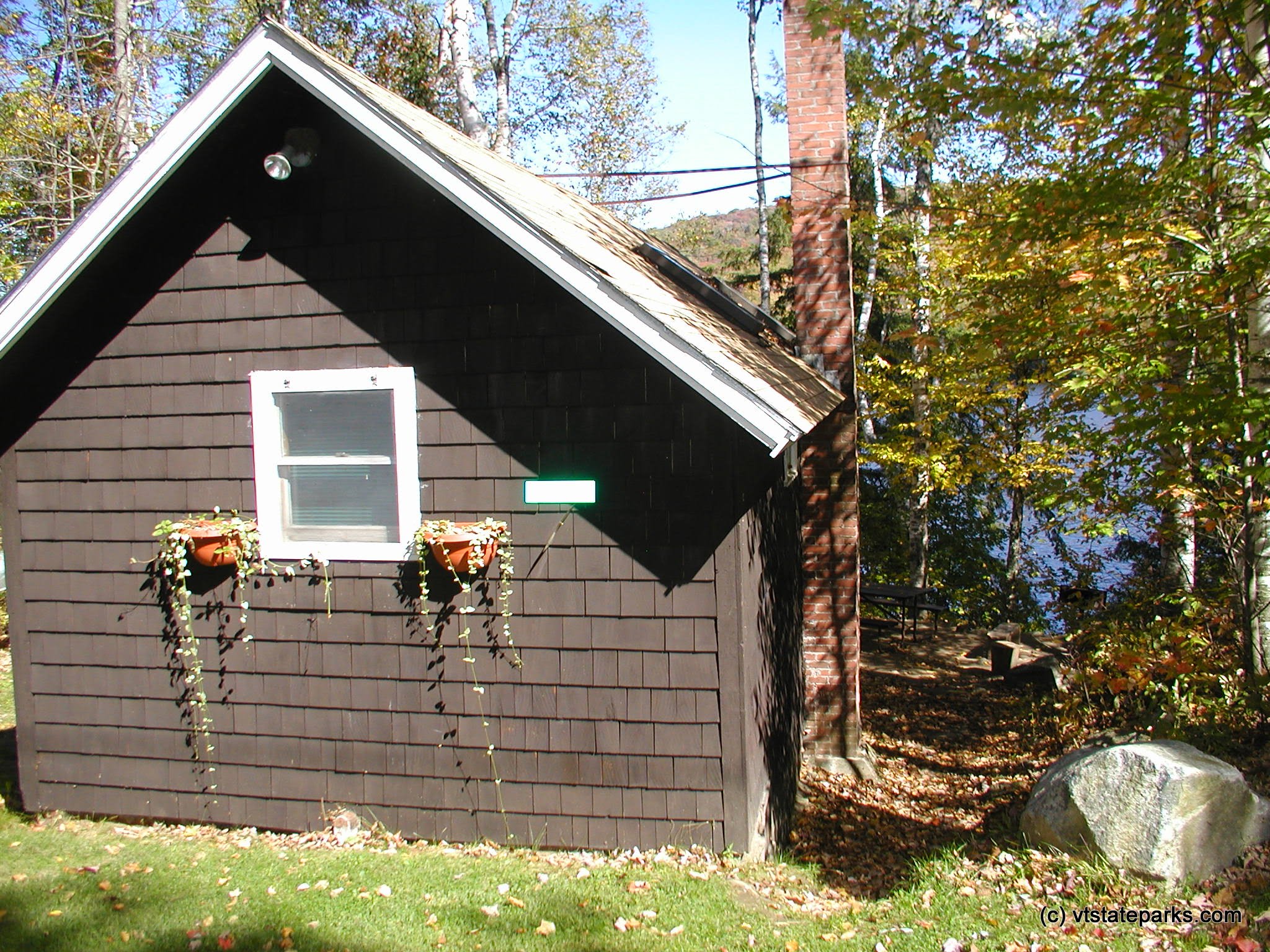 Original cottage at Ricker Pond State Park