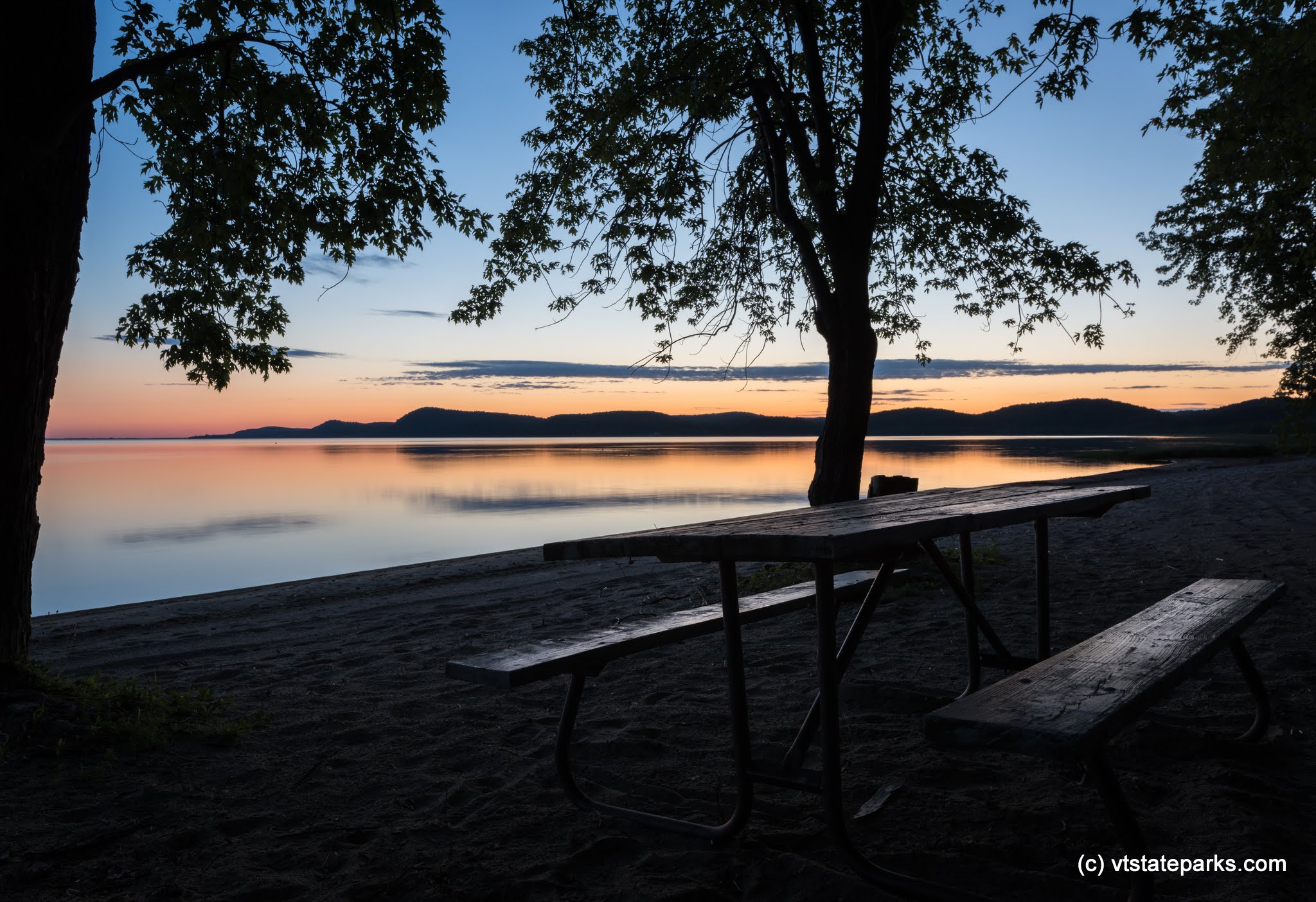 Beautiful sunset at Sand Bar State Park by Jesse Keck